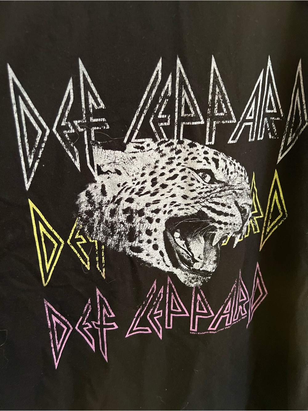 Distressed Def Leopard Tee - Picture 2 of 5